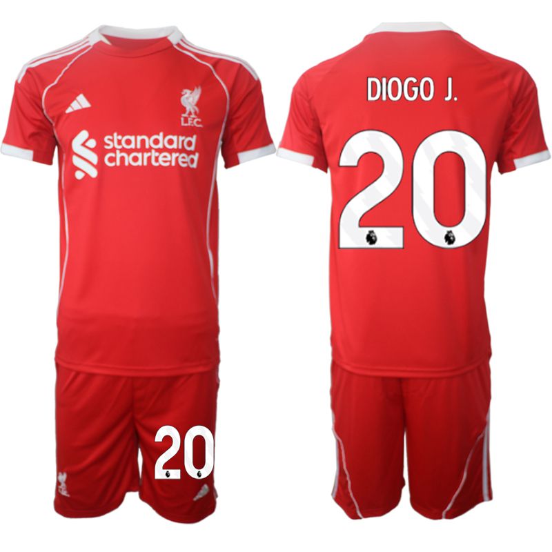 Men 2025-2026 Season Club Liverpool home red #20 Soccer Jersey